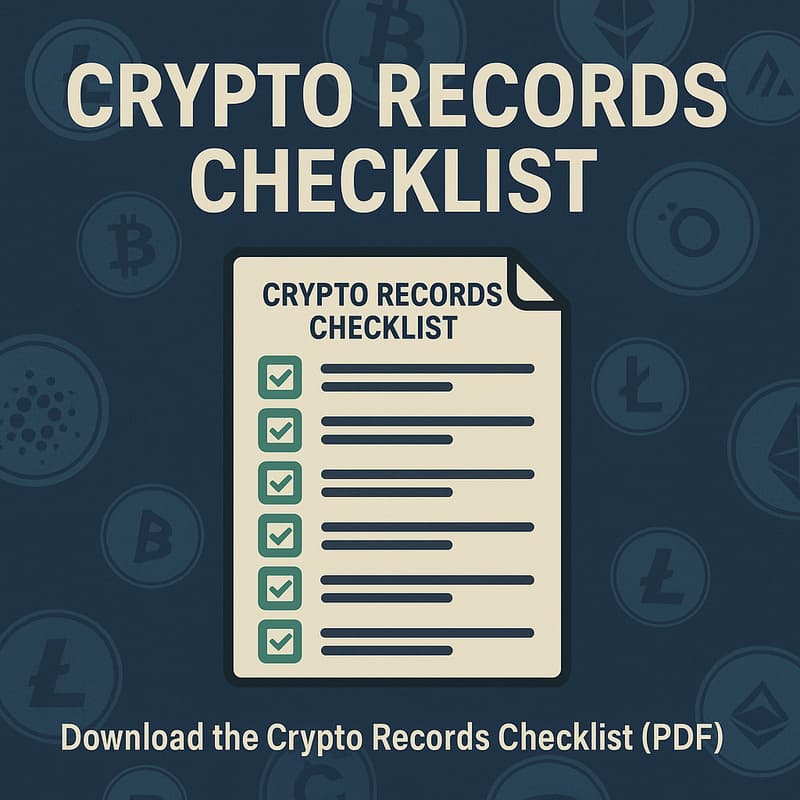 Guide cover: crypto tax records checklist