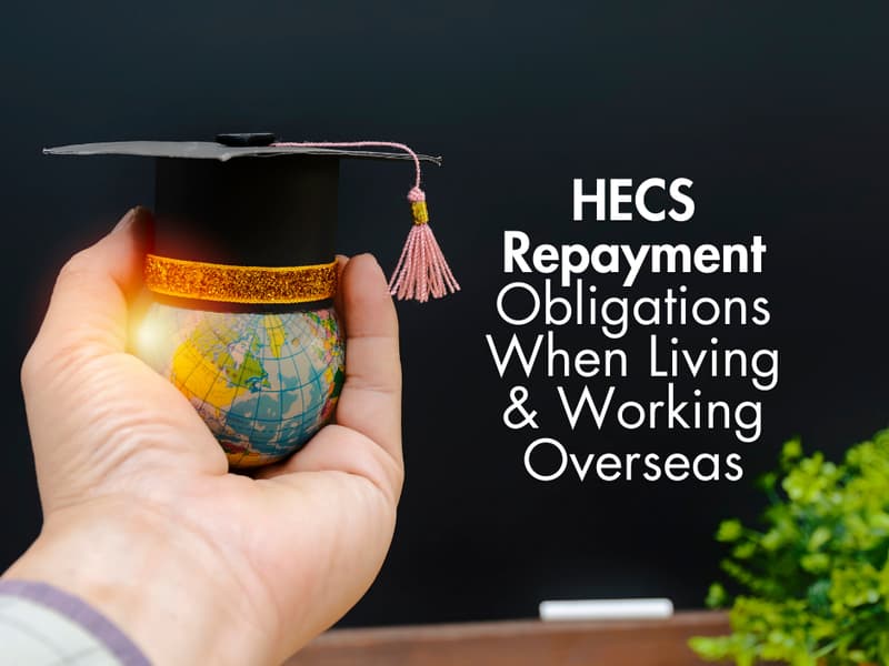 Guide cover: HECS repayments from overseas